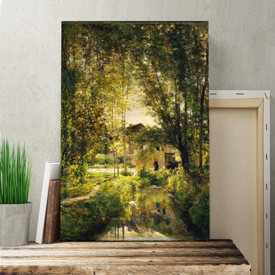 Charles-Francois Daubigny - Wrapped Canvas Painting