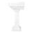 24" Cierra Porcelain Pedestal Bathroom Sink with Overflow