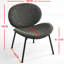 Shell Chair In Bean Paste, Wide Seat Area, Stable Base, Blends With Multiple Themes Paste Red Lounge Chair, High Sponge, Frame, Decorative Element