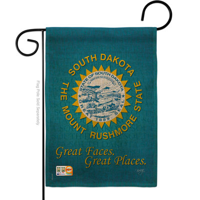Double Sided 18.5'' H x 13'' W Burlap Flag Set