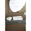 Miroir coquelicot 30x1x40 "en métal doré