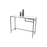 Callendale 103cm Glass Top Console Table