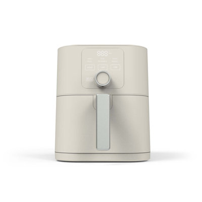 Martha Stewart 6 Quart Slim Air Fryer, Ceramic Nonstick, Linen