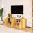 24.00'' Tall Wave Shaped TV Stand With Rattan Doors-916601774