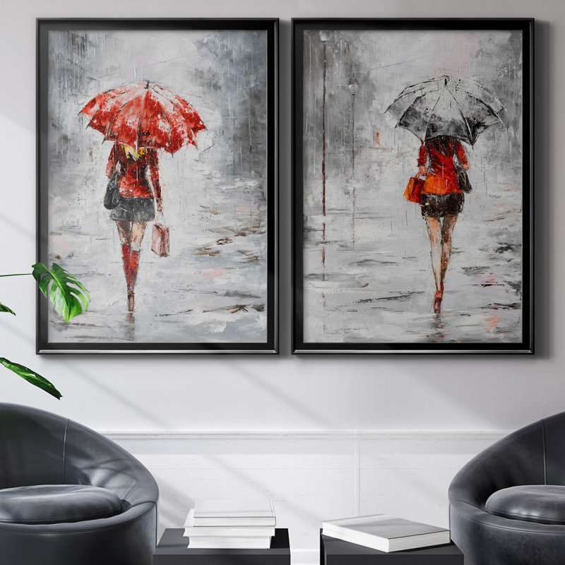 City magasiner III - ensemble de 2 reproductions d'art, H 26,5 po x l 73 po x P 1,5 po, H 31,5 po x l 47 po x P 1,5 po