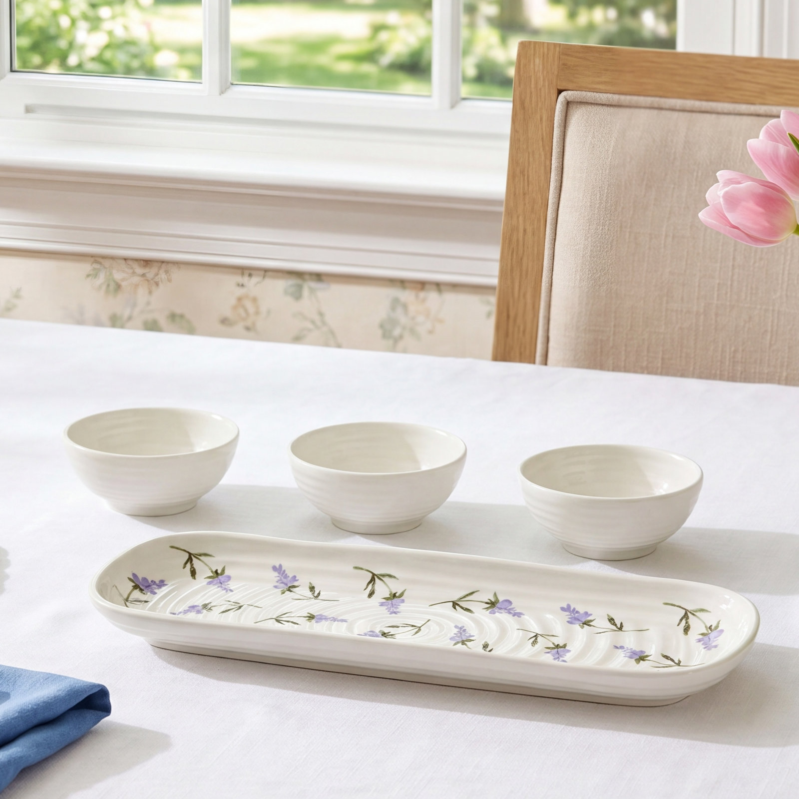Sophie Conran Lavandula 4-Piece Serving Set