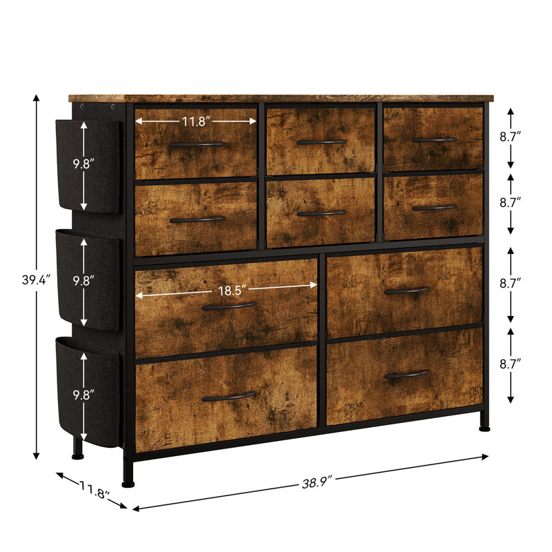 37cm W 3 - Drawer Chest of Drawers