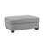 Upholstered Light Gray Square Corduroy Ottoman with Solid Wood Legs, Single Ottoman Modular Part For Sectional Sofa-1655143569-1673159786