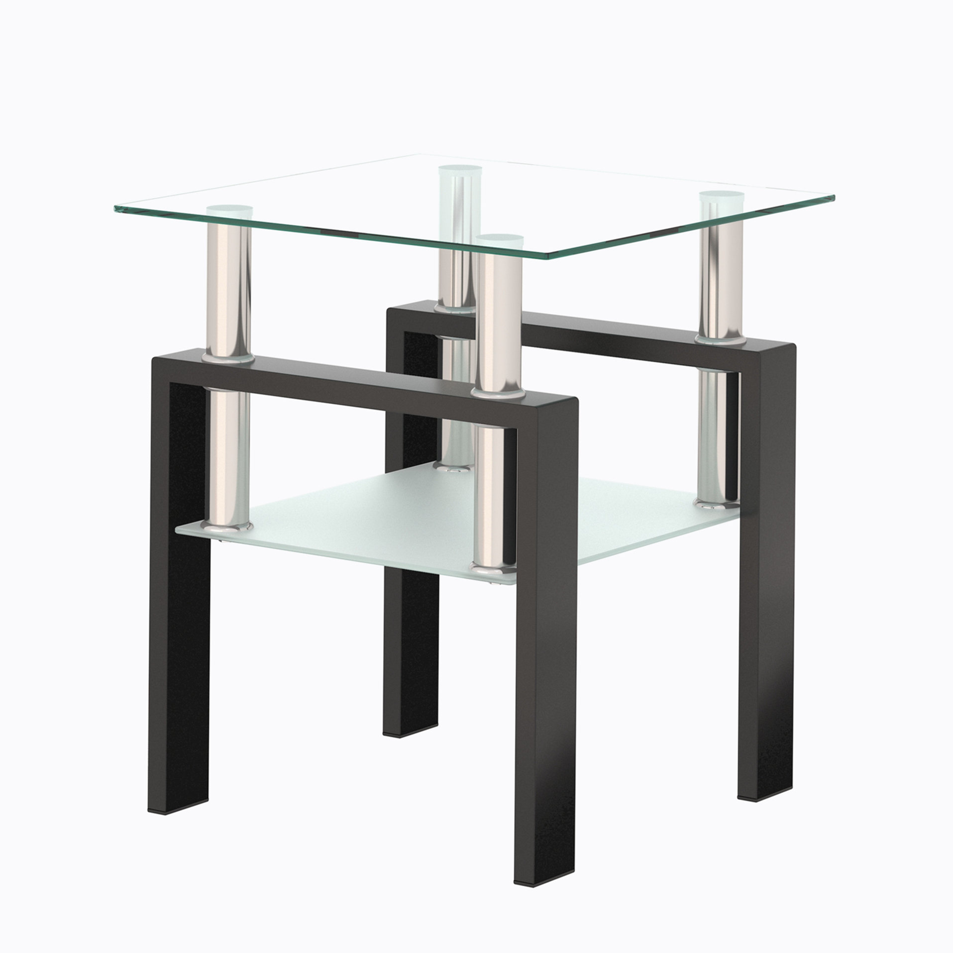 Wrought Studio Kenli Glass Top Coffee Table | Wayfair