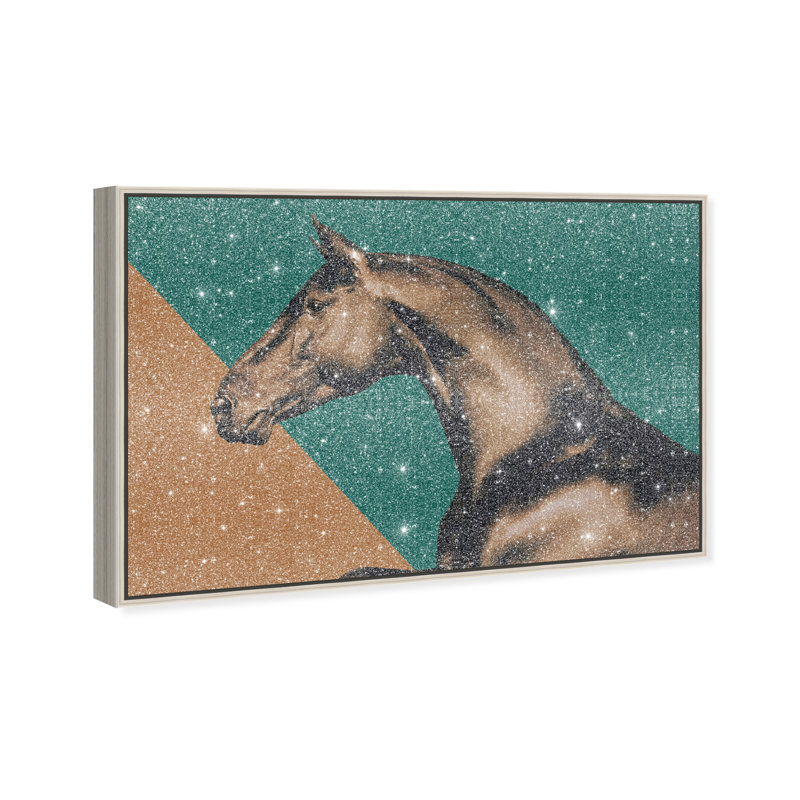 Hue Equine I Print by Oliver Gal, 25"H x 17"W, Silver Floater Frame