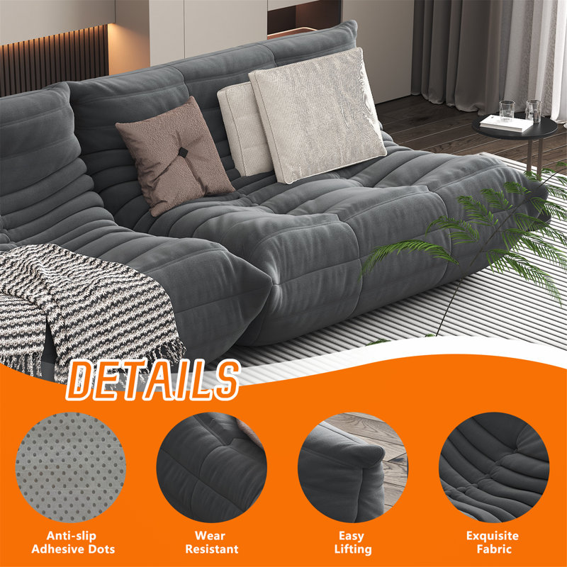 Comfortable and Stylish Corduroy Bean Bag Chair for Relaxation and Versatile Use in Various Spaces.