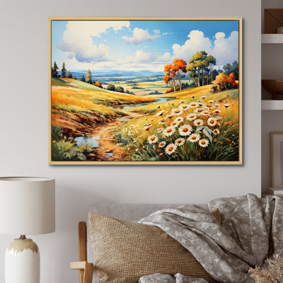 «Meadow Sunflower Symphony» sur toile