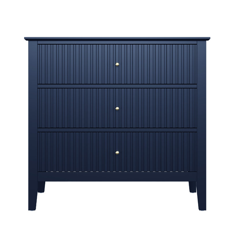 Amberrae 3 Drawer 81.3cm W Dresser, Blue
