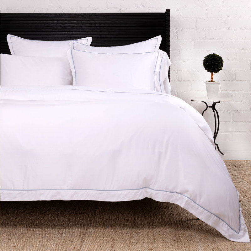 Sheena Duvet Cover, French Blue, Twin Duvet Cover + 1 Standard Sham