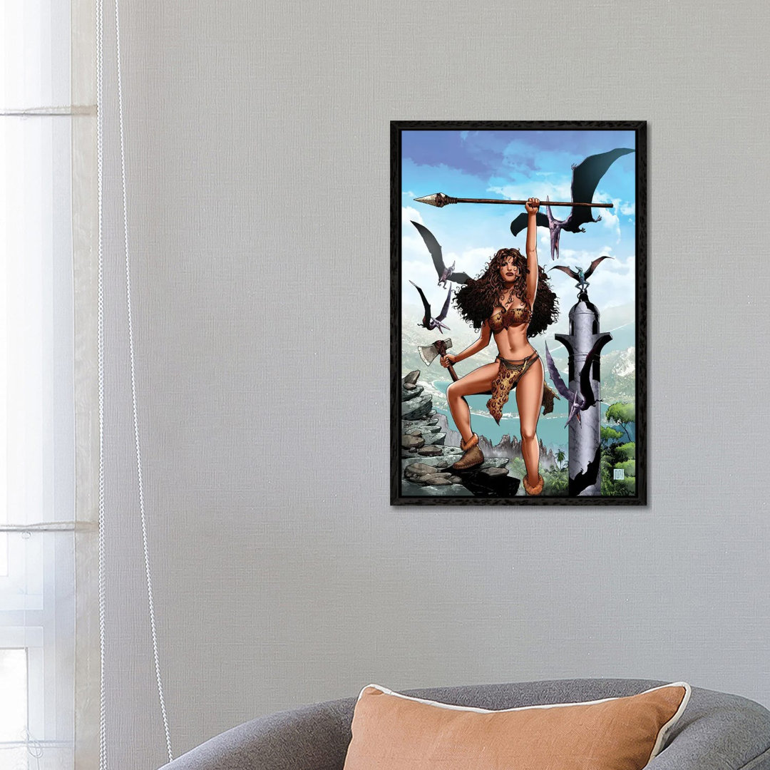 Pellcidar®: Wings Of Death #1 - Dian The Beautiful™ von Mike Wolfer & Periya Pillai - Gallery-Wrapped Canvas Giclée