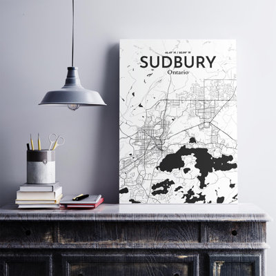 Sudbury City Map, impression