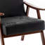 Chaise rembourrée en similicuir PU