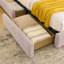 Base de lit tapissier Westcott avec tête de lit courbée et rangement pour tiroir-125069635-125069638-134635518