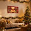Ours en peluche de Noël, ensemble de 3 reproductions d'art sur toile-559712067