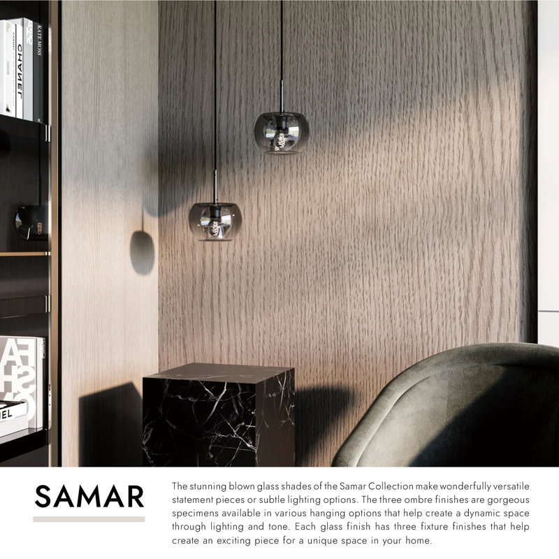 Samar 1 - Light Pendant, Black