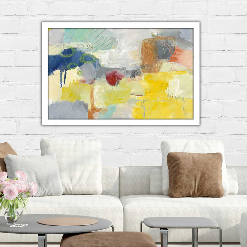 Summer Rising II Crop - peinture, Cadre blanc, H 21,5 po x l 27,5 po x P 0,75 po