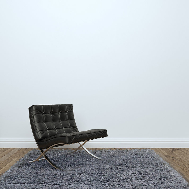 Katy Solid Colour Hand Woven Area Rug, Rectangle 140 x 200cm