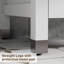 Ensemble de meuble-lavabo double 72 po avec plateau en bois, lavabo vasque, robinet en alliage de zinc et pieds en bois massif Gizzel-596509555-596509554-596509511