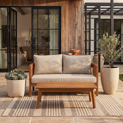 Dasmon Patio Bench + Table