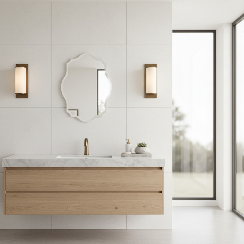 Vreny Scalloped Mirror