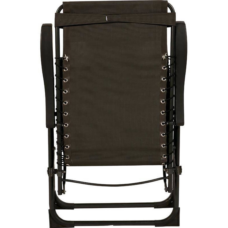 Courteney Folding Zero Gravity Chair, Dark Brown