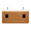 Gavino 72'' Double Bathroom Vanity with Engineered Stone Top-239315904-239315905