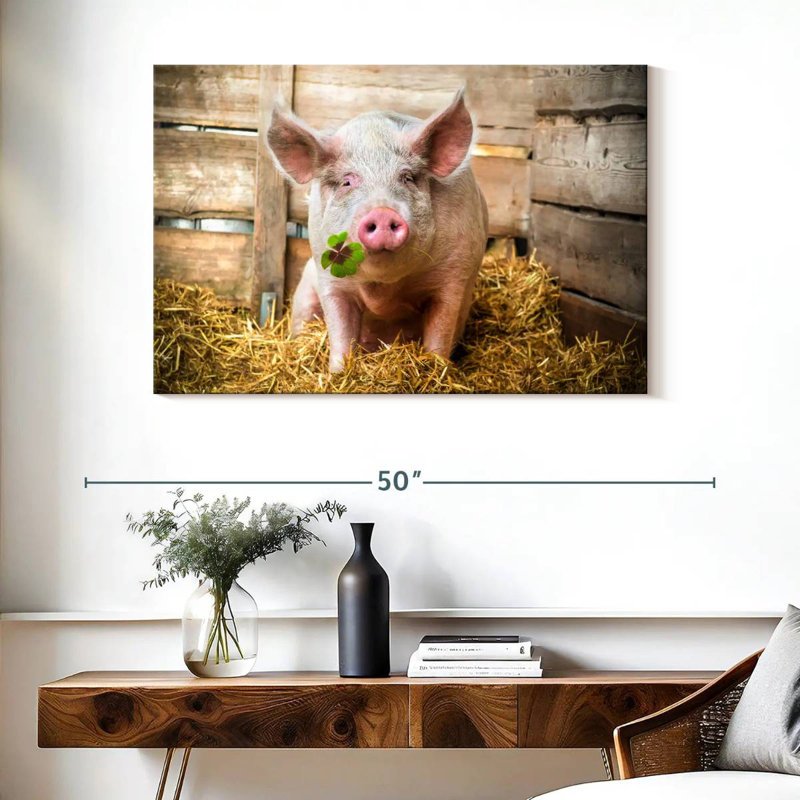 Brampt Lucky Pig, 26" H x 39" W