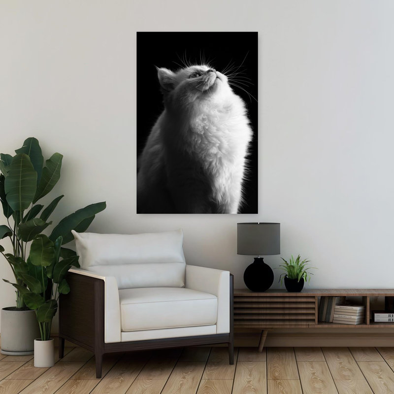 Art contemporain abstrait blanc et noir, H 36 po x l 24 po