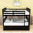 Full Over Full Standard Bunk Bed with Drawers and Ladder by Harper&Bright Designs-66127768