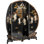 6 Ft. Tall Black Lacquer Round Room Divider - Royal Ladies