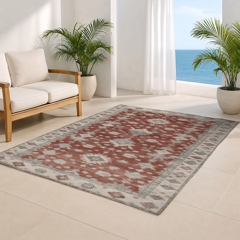 Tapis d'intérieur et d'extérieur surteint beige, Rectangle 4pi x 6 pi