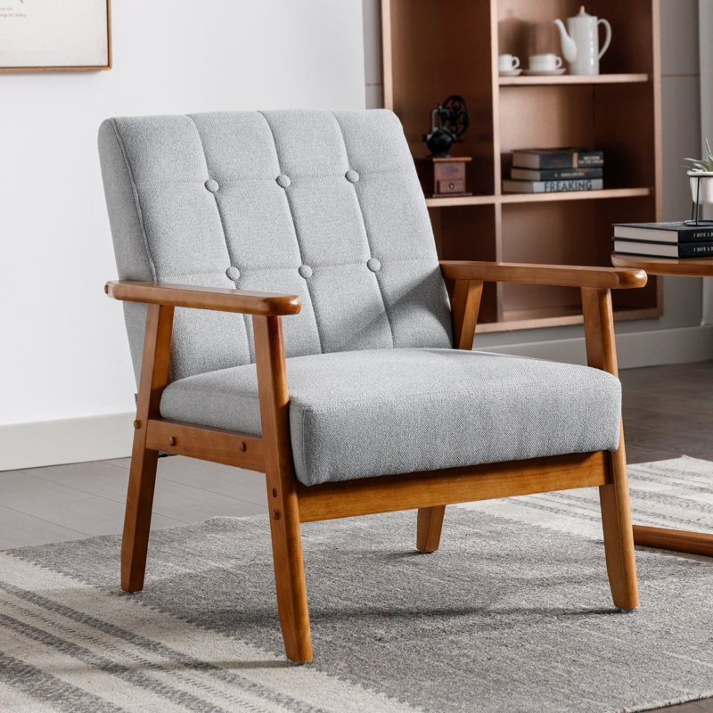 Sandvika Upholstered Armchair, Grey