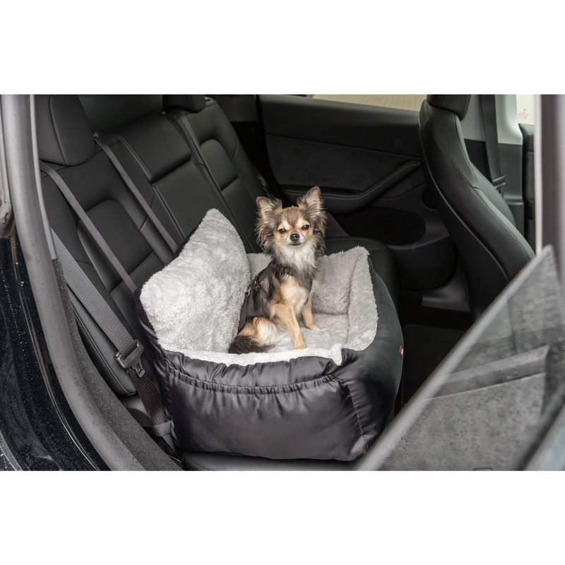 Convertible Black Soft Sided Pet Car Seat and Bed