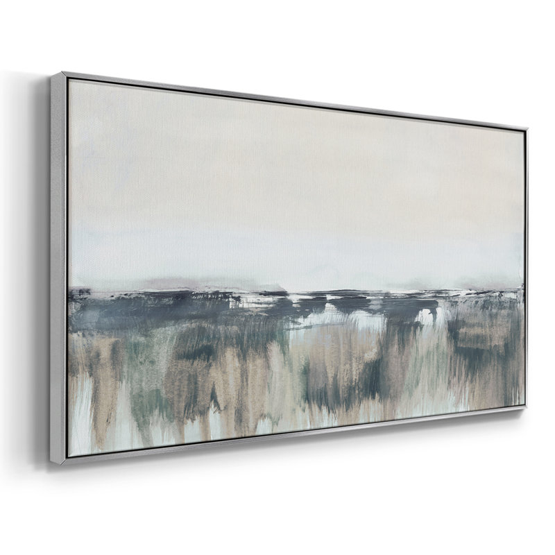 Severn Morning - Toile tendue avec châssis tendue, prête à être accrochée, Noir, H 21 po x l 41 po