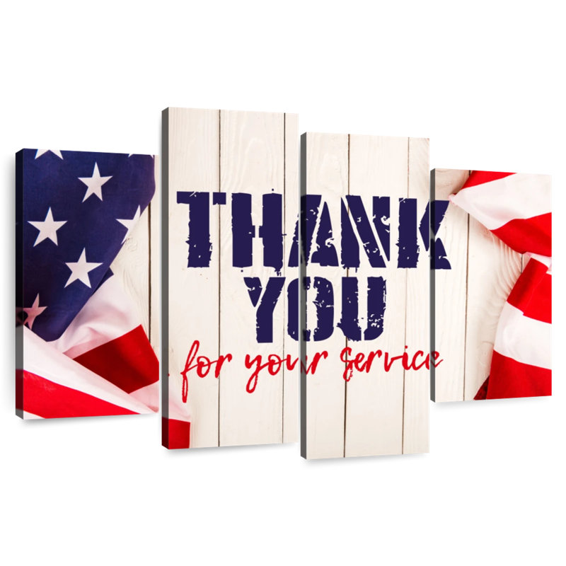 Lelend Thank You Servicemen, H 27 po x l 43 po