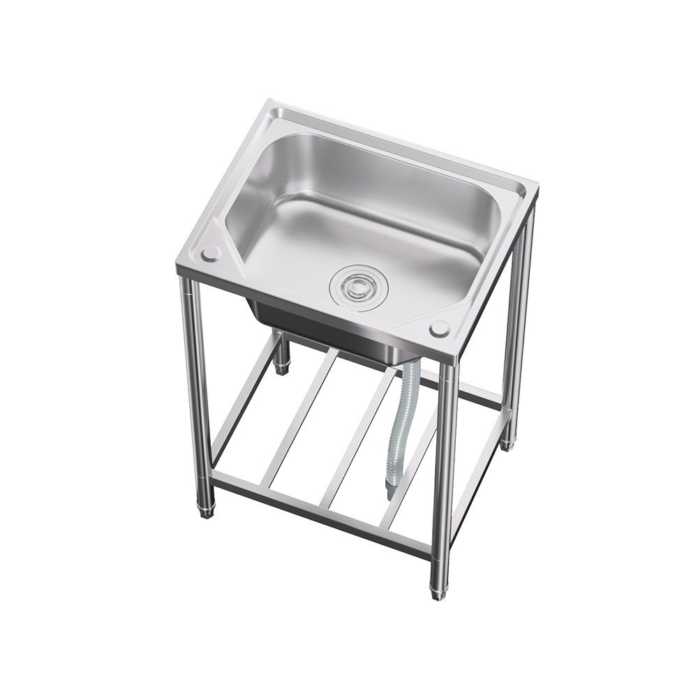 201 Stainless Steel Commercial Sink Single Trough