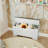 39" Modern Farmhouse Flip-Top Storage Bench