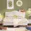 Lit double tapissier double avec 2 tables de chevet - Ensemble de chambre à coucher moderne-894259314