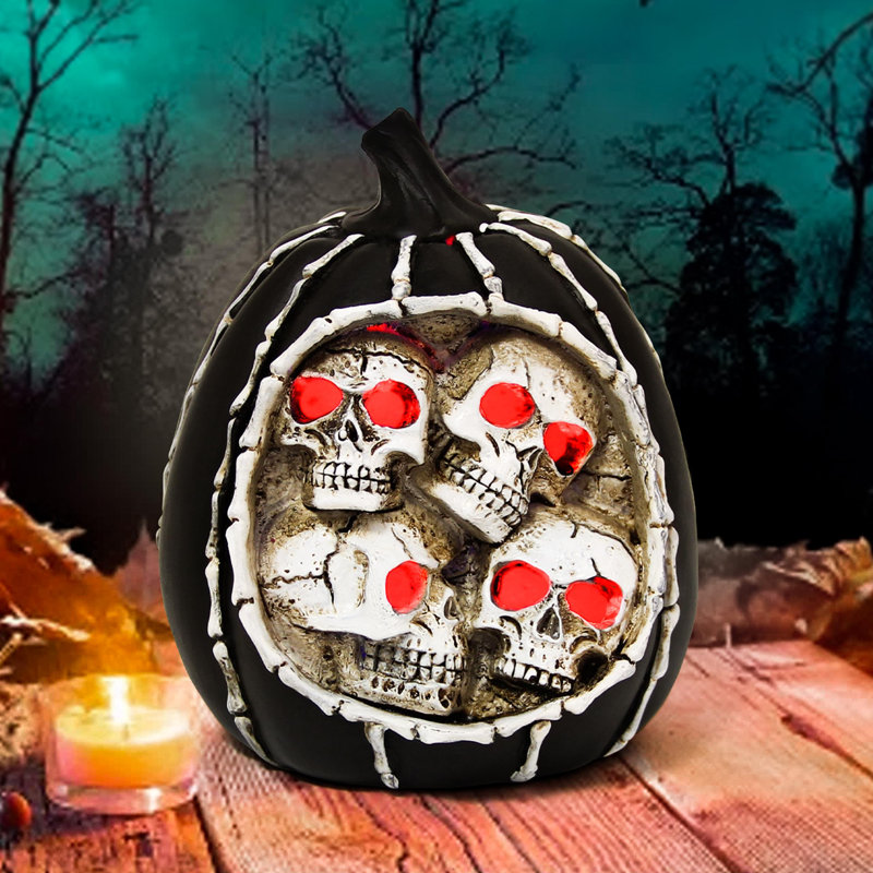 Halloween Pumpkin Statues for Holiday Decorations