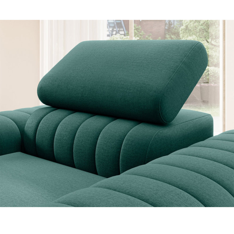 Fauteuil d'appoint moderne Laurence - Vert turquoise, Vert sarcelle