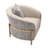 Lisbon 35.5'' Wide Chenille Barrel Chair-91368774
