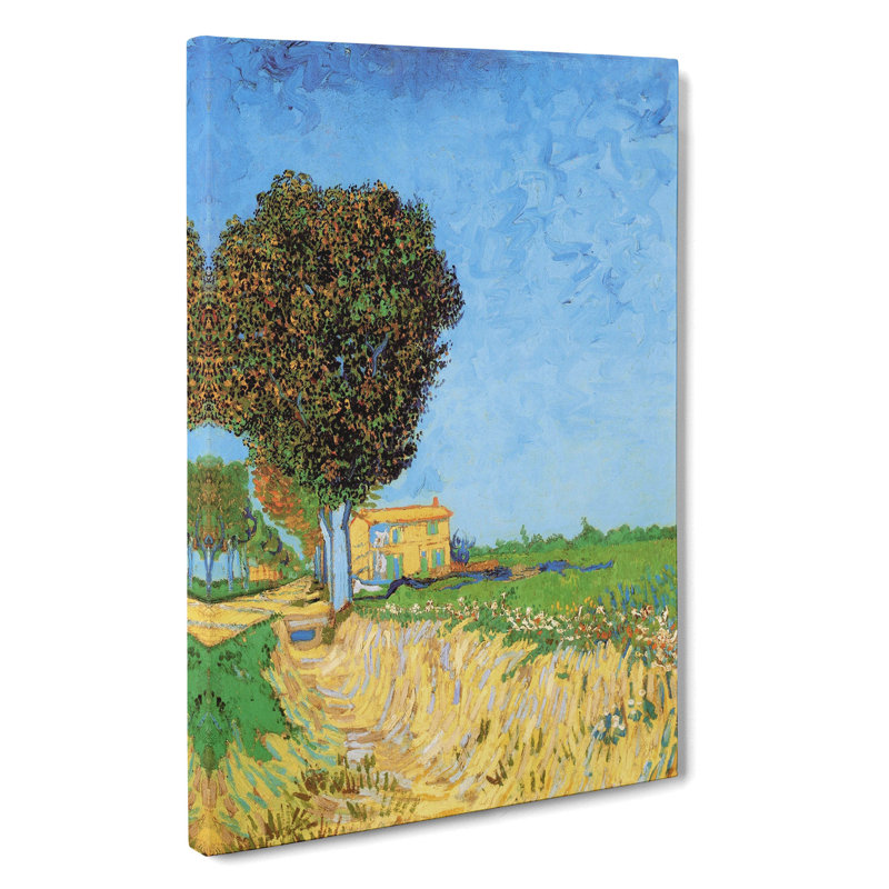 A Lane Near Arles by Vincent Van Gogh - Wrapped Canvas, 76cm H x 50cm W x 3cm D