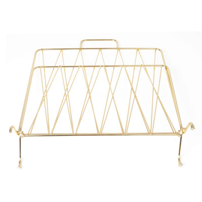 Diamond Metal Free Standing Magazine Rack