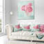 Fleurs de renoncule rose dans un vase - coussin à imprimé floral-29963015-29960674