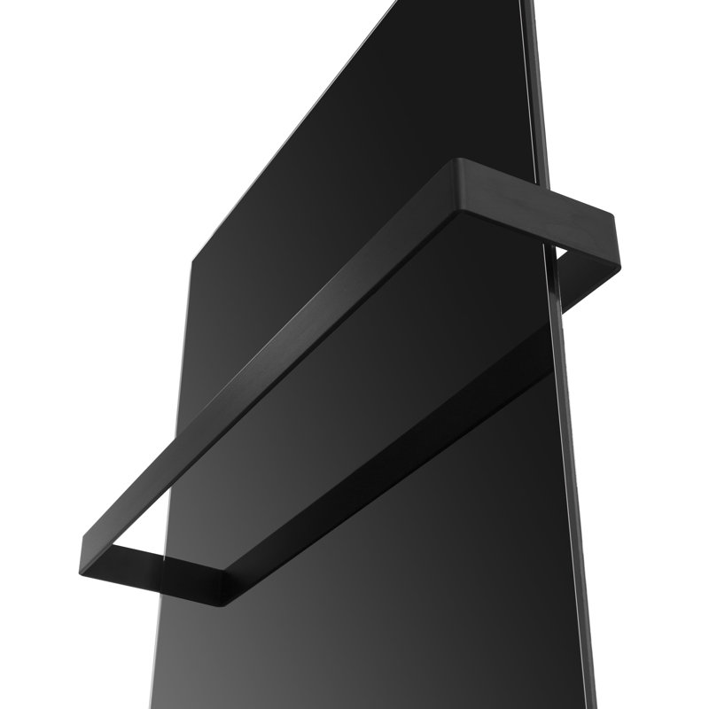 Barre porte-serviettes 24 po pour panneaux de chauffage radiant Ember, Noir, noir, noir, noir